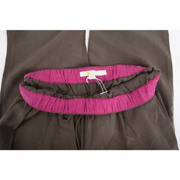 Boden Womans Olive Green Lottie Trousers Pants Cupro Drawstring US 2 UK 6 NWT - Picture 7 of 9